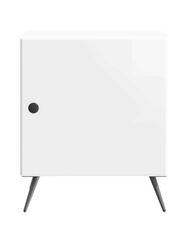 Armadio da Notte 2 pcs Bianco Lucido 43 x 34,5 x 50 cm