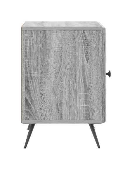 Armadio da Notte Grigio Sonoma 43 x 34,5 x 50 cm