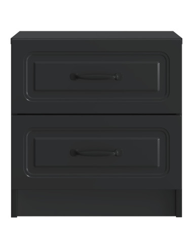 Armadio da Notte Nero 43 x 34,5 x 44,5 cm Legno ingegnerizzato