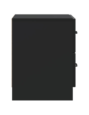 Armadio da Notte Nero 43 x 34,5 x 44,5 cm Legno ingegnerizzato