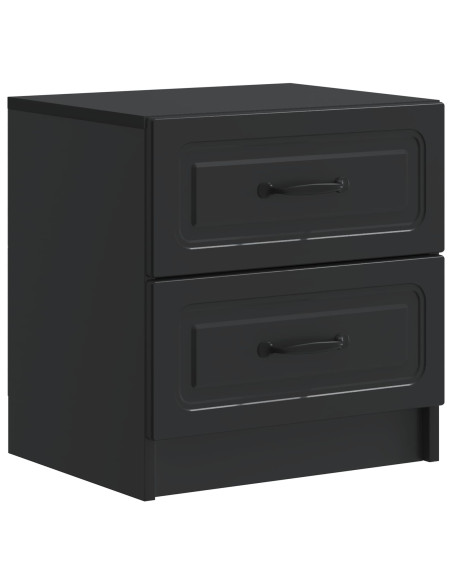 Armadio da Notte con cassetto 2 pcs Nero 43 x 34,5 x 44,5 cm