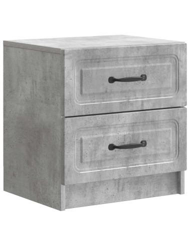 Armadio da Notte 2 pcs Grigio Cemento 43 x 34,5 x 44,5 cm