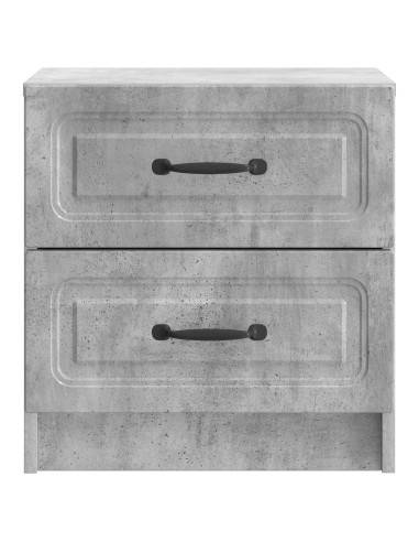 Armadio da Notte 2 pcs Grigio Cemento 43 x 34,5 x 44,5 cm
