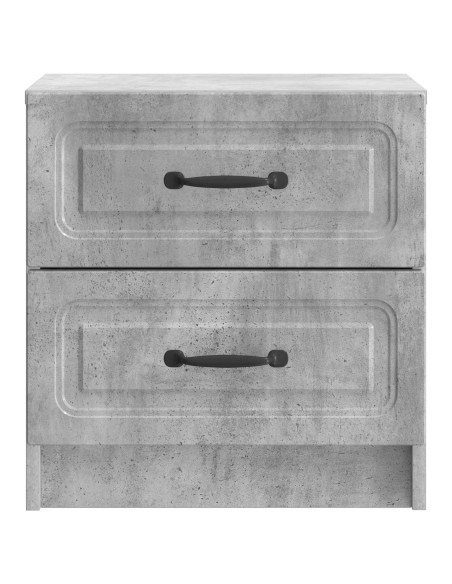 Armadio da Notte 2 pcs Grigio Cemento 43 x 34,5 x 44,5 cm