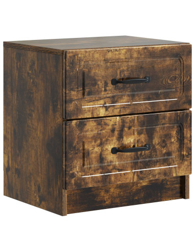 Armadio da Notte 2 pcs Rovere Fumo 43 x 34,5 x 44,5 cm