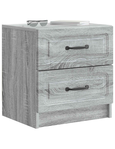 Armadio da Notte 2 pcs Grigio Sonoma 43 x 34,5 x 44,5 cm