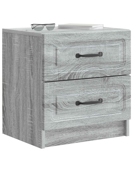 Armadio da Notte 2 pcs Grigio Sonoma 43 x 34,5 x 44,5 cm