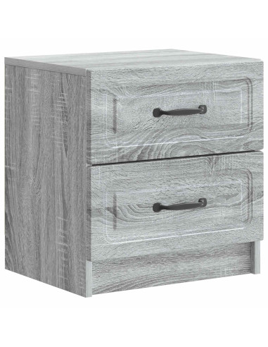 Armadio da Notte 2 pcs Grigio Sonoma 43 x 34,5 x 44,5 cm