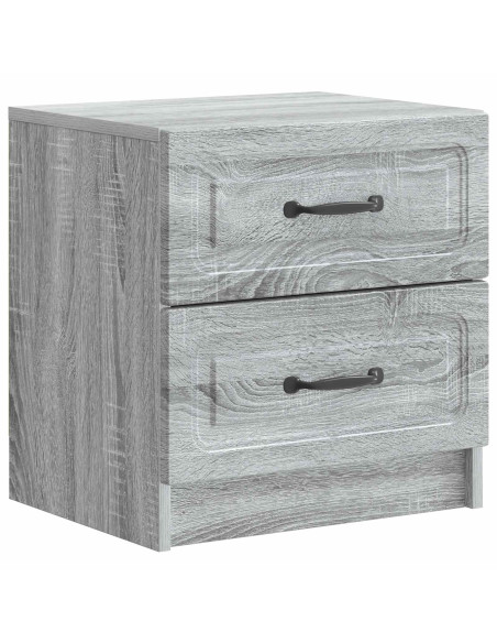 Armadio da Notte 2 pcs Grigio Sonoma 43 x 34,5 x 44,5 cm
