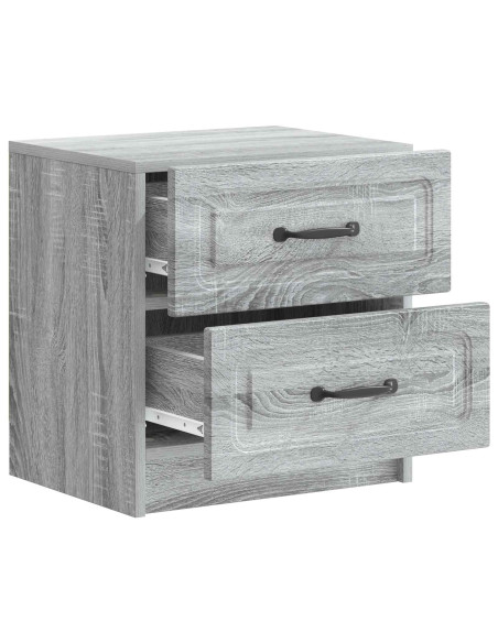 Armadio da Notte 2 pcs Grigio Sonoma 43 x 34,5 x 44,5 cm