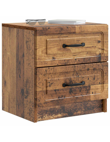 Armadio da Notte 2 pcs Legno antico 43 x 34,5 x 44,5 cm