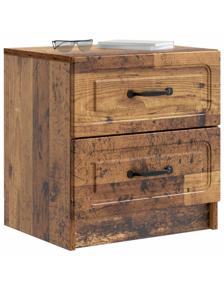Armadio da Notte 2 pcs Legno antico 43 x 34,5 x 44,5 cm