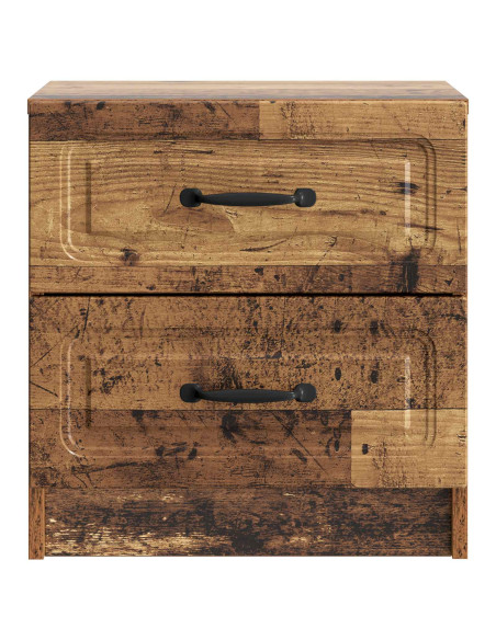 Armadio da Notte 2 pcs Legno antico 43 x 34,5 x 44,5 cm