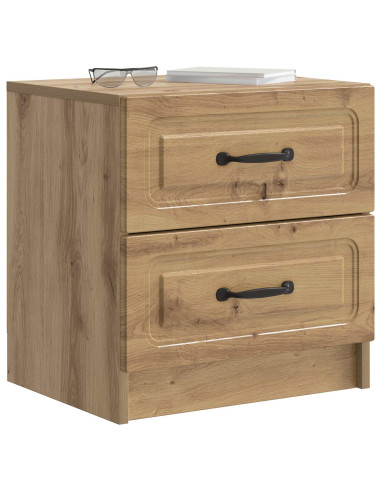 Armadio da Notte 2 pcs Rovere Artigianale 43 x 34,5 x 44,5 cm