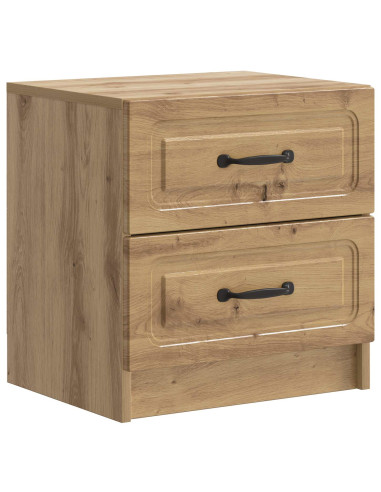 Armadio da Notte 2 pcs Rovere Artigianale 43 x 34,5 x 44,5 cm