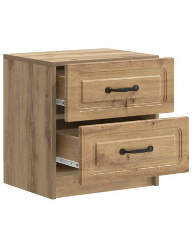 Armadio da Notte 2 pcs Rovere Artigianale 43 x 34,5 x 44,5 cm