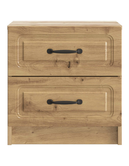 Armadio da Notte 2 pcs Rovere Artigianale 43 x 34,5 x 44,5 cm