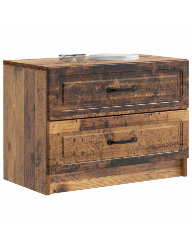 Armadio da Notte con cassetto Legno antico 62 x 34,5 x 44,5 cm