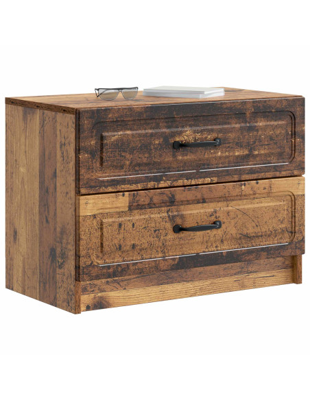 Armadio da Notte con cassetto Legno antico 62 x 34,5 x 44,5 cm