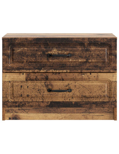 Armadio da Notte con cassetto Legno antico 62 x 34,5 x 44,5 cm