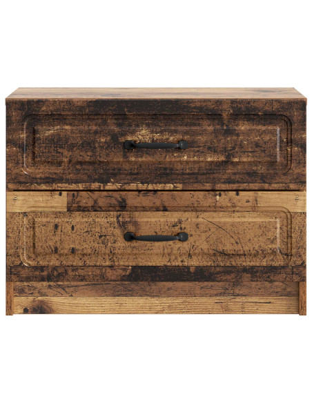 Armadio da Notte con cassetto Legno antico 62 x 34,5 x 44,5 cm