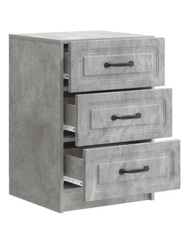Armadio da Notte con cassetto Grigio Cemento 43 x 41 x 63,5 cm