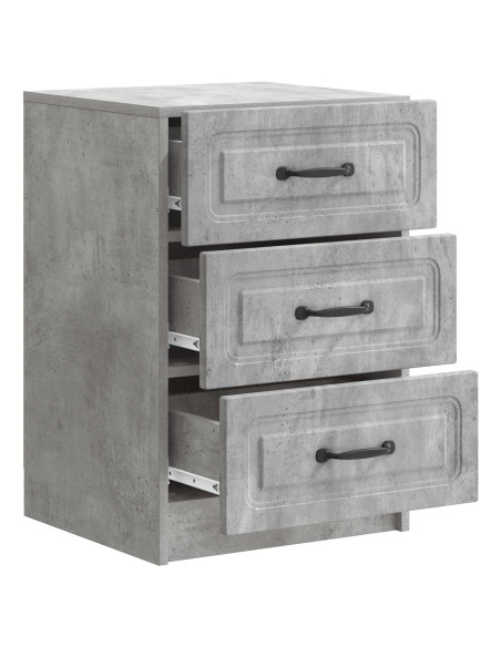 Armadio da Notte con cassetto Grigio Cemento 43 x 41 x 63,5 cm