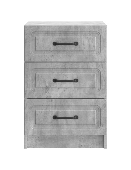 Armadio da Notte con cassetto Grigio Cemento 43 x 41 x 63,5 cm