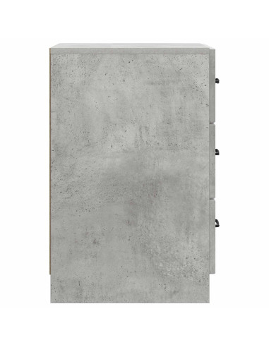 Armadio da Notte con cassetto Grigio Cemento 43 x 41 x 63,5 cm