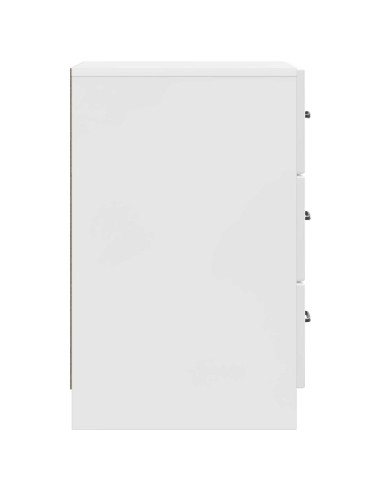 Armadio da Notte con cassetto Bianco Lucido 43 x 41 x 63,5 cm