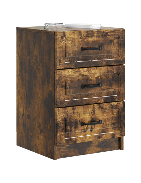 Armadio da Notte con cassetto Rovere Fumo 43 x 41 x 63,5 cm