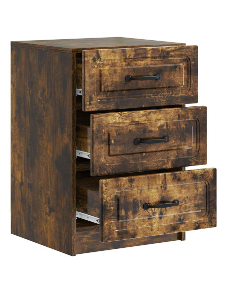 Armadio da Notte con cassetto Rovere Fumo 43 x 41 x 63,5 cm