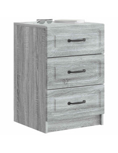 Armadio da Notte con cassetto Grigio Sonoma 43 x 41 x 63,5 cm 2