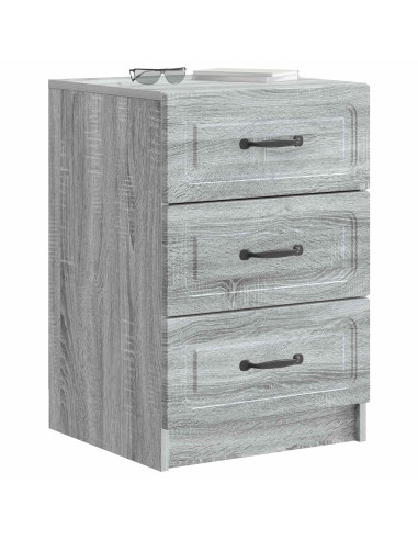Armadio da Notte con cassetto Grigio Sonoma 43 x 41 x 63,5 cm