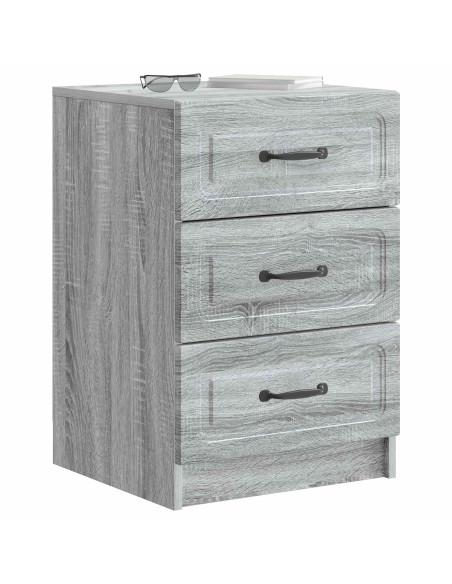 Armadio da Notte con cassetto Grigio Sonoma 43 x 41 x 63,5 cm