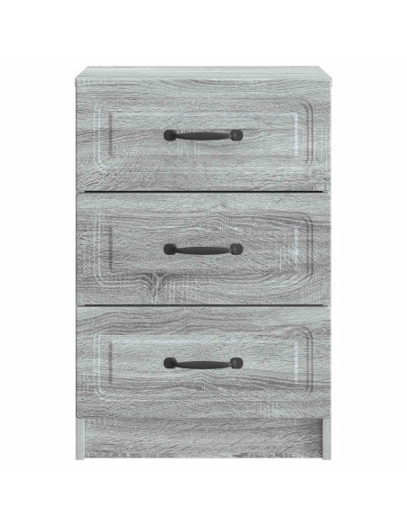 Armadio da Notte con cassetto Grigio Sonoma 43 x 41 x 63,5 cm