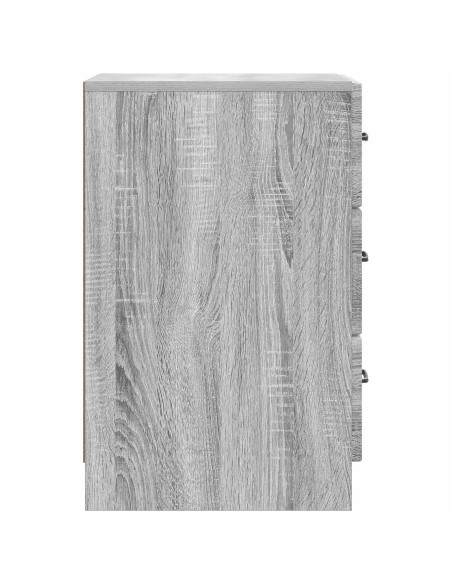 Armadio da Notte con cassetto Grigio Sonoma 43 x 41 x 63,5 cm