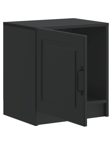 Armadio da Notte Nero 43 x 34,5 x 47 cm Legno ingegnerizzato