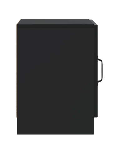 Armadio da Notte Nero 43 x 34,5 x 47 cm Legno ingegnerizzato