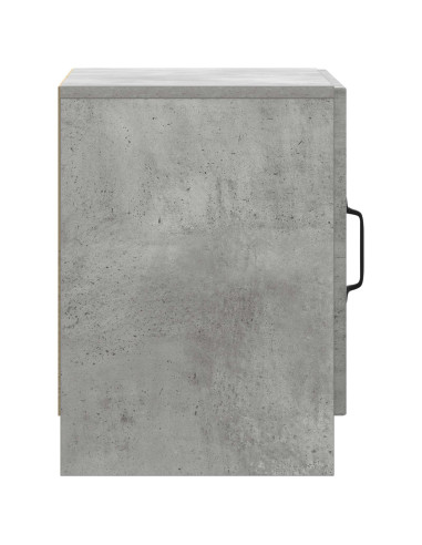 Armadio da Notte Grigio Cemento 43 x 34,5 x 47 cm