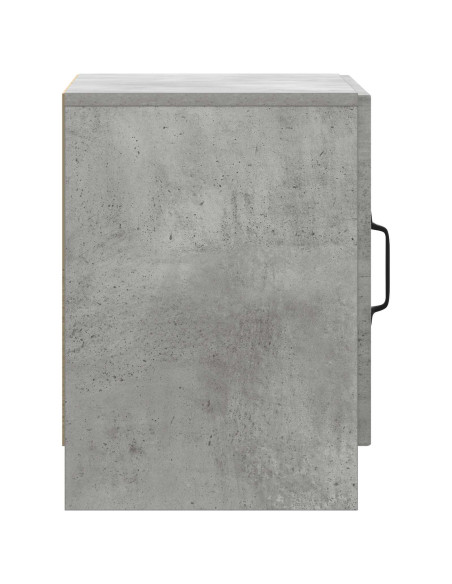 Armadio da Notte Grigio Cemento 43 x 34,5 x 47 cm