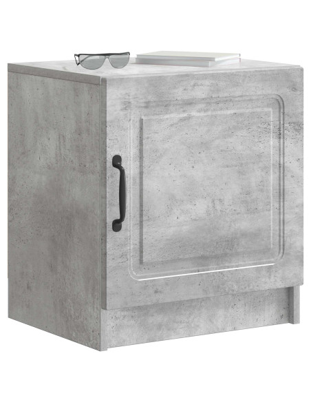 Armadio da Notte 2 pcs Grigio Cemento 43 x 34,5 x 47 cm