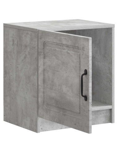 Armadio da Notte 2 pcs Grigio Cemento 43 x 34,5 x 47 cm