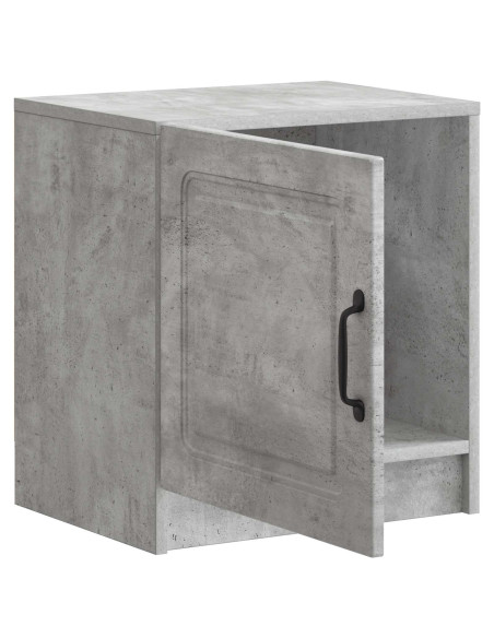 Armadio da Notte 2 pcs Grigio Cemento 43 x 34,5 x 47 cm