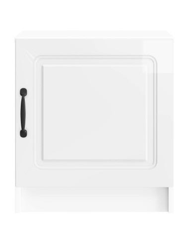 Armadio da Notte Bianco Lucido 43 x 34,5 x 47 cm