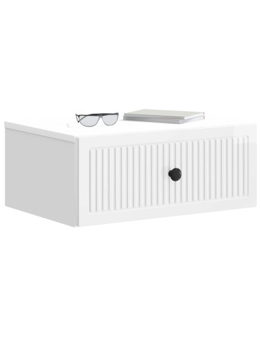 Armadio da Notte 2 pcs Bianco Lucido 49 x 34,5 x 20 cm