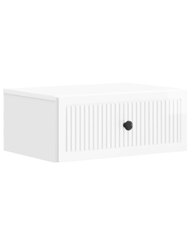 Armadio da Notte 2 pcs Bianco Lucido 49 x 34,5 x 20 cm