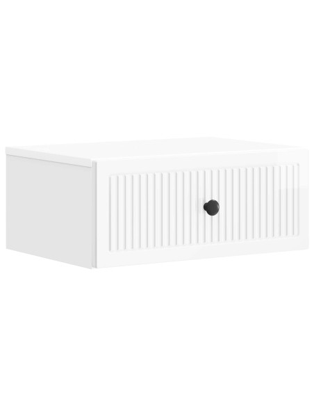 Armadio da Notte 2 pcs Bianco Lucido 49 x 34,5 x 20 cm