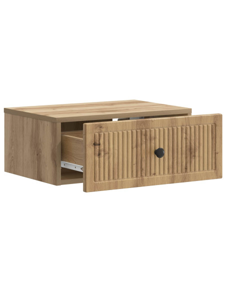 Armadio da Notte 2 pcs Rovere Artigianale 49 x 34,5 x 20 cm
