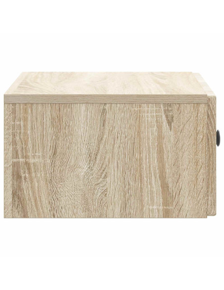 Mobiletto da notte a muro Rovere Sonoma 49 x 34,5 x 20 cm